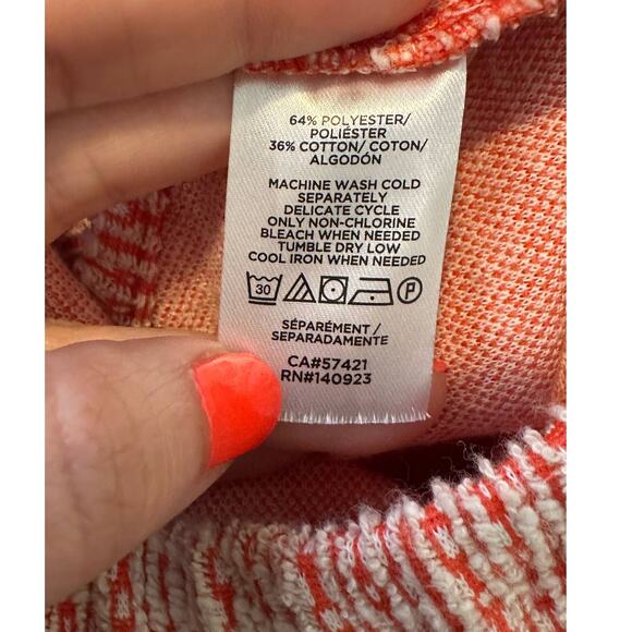 Loft orange textured fabric cami tank top size M - Picture 4 of 10